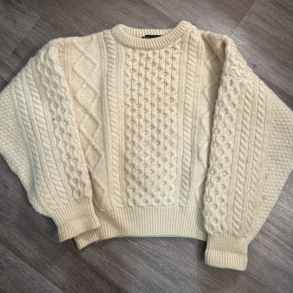 Country knitwear cable knit vintage Irish sweater - Picture 5 of 12